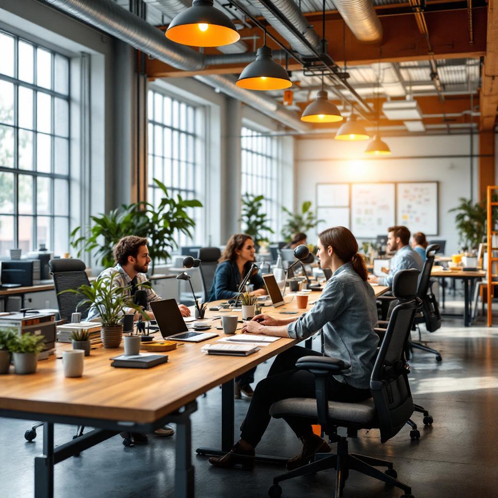 Escritorios en chapa de madera