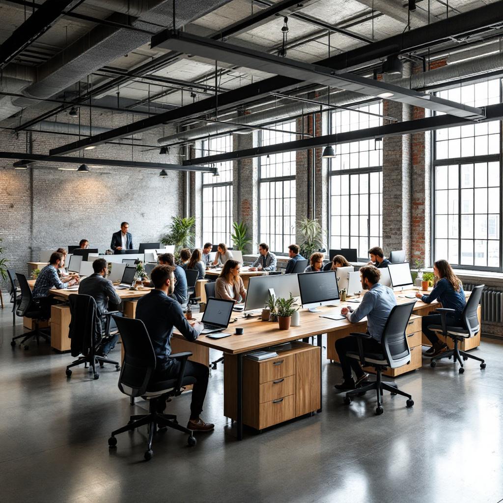 Escritorios en chapa de madera